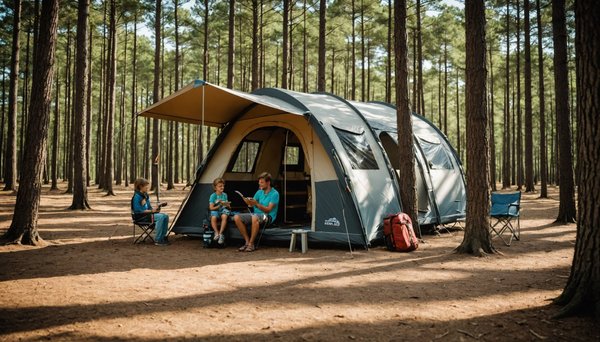 Camping de luxe et aventures familiales près du bassin d'arcachon